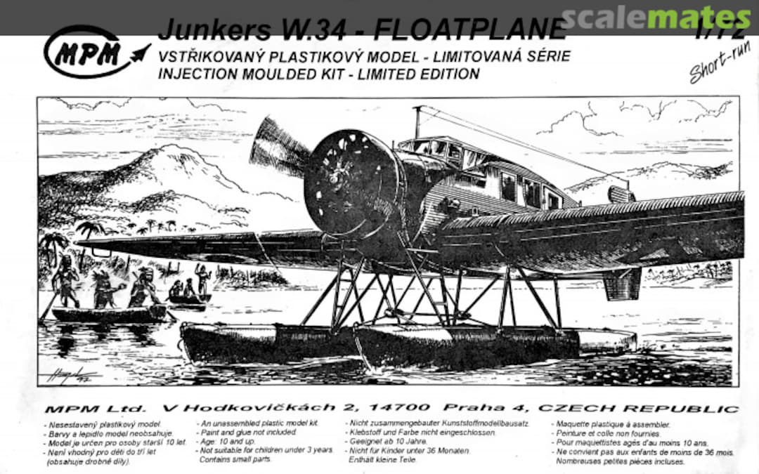 Boxart Junkers W.34 72071 MPM Production Boxart Junkers W.34 72071 MPM Production