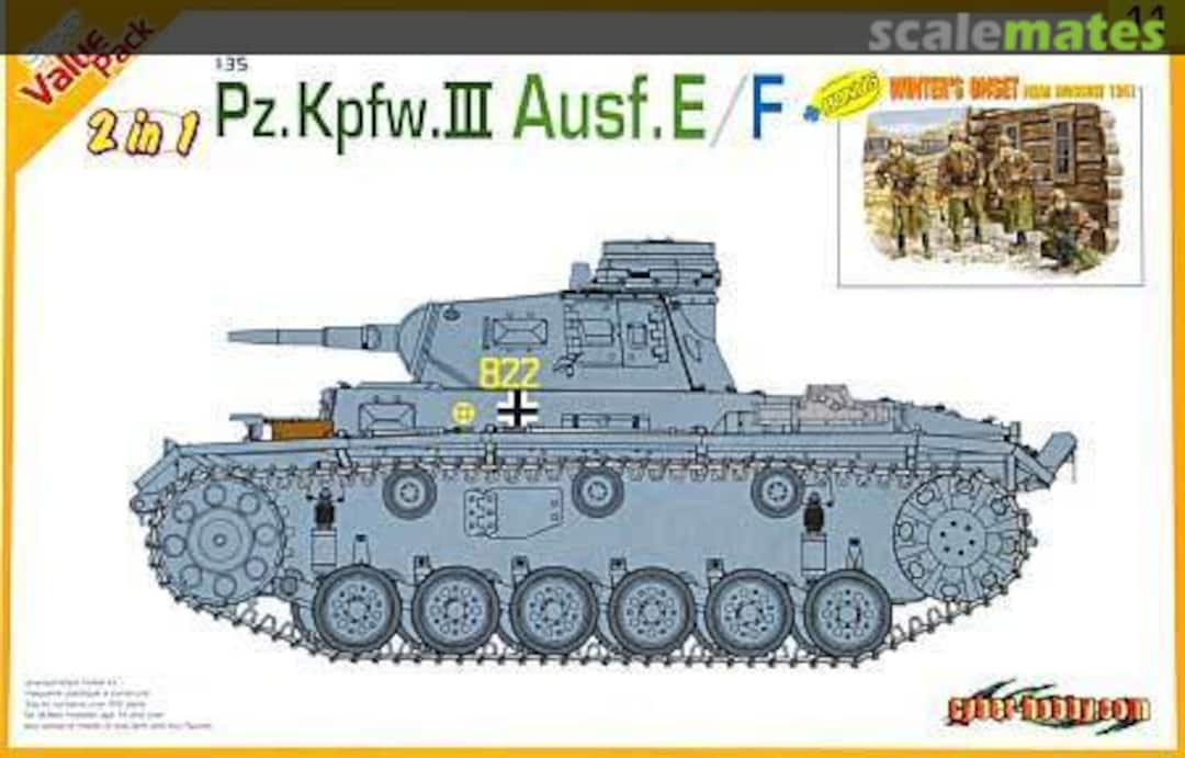 Boxart Pz.Kpfw.III Ausf.E/F 9111 Cyber Hobby Boxart Pz.Kpfw.III Ausf.E/F 9111 Cyber Hobby