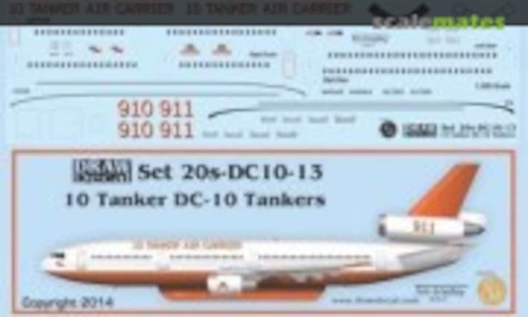1:200 10 Tanker DC-10 Fire Bombers (Draw Decal 20-DC10-13) 20-DC10-13