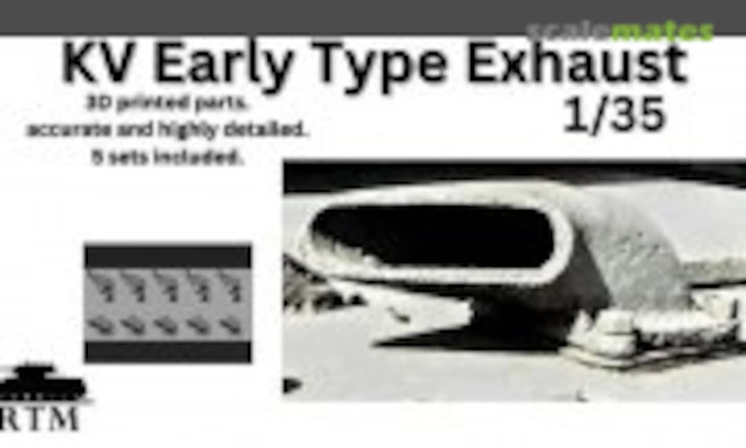 1:35 KV Early Type Exhaust (Resin Tech Models RTM-071) RTM-071