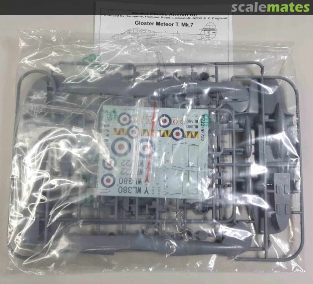 Contents Gloster Meteor T.Mk. 7 XK72005 Xtrakit Contents Gloster Meteor T.Mk. 7 XK72005 Xtrakit