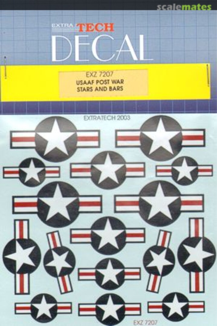 Boxart USAF Post-War Stars and Bars EXZ 7207 Extratech Boxart USAF Post-War Stars and Bars EXZ 7207 Extratech