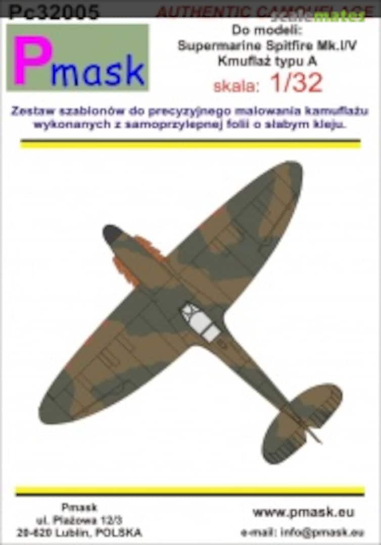 Boxart Supermarine Spitfire Mk.I/V PC32005 Pmask Boxart Supermarine Spitfire Mk.I/V PC32005 Pmask