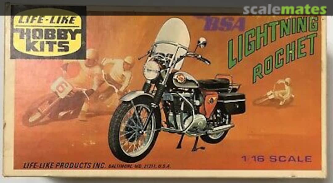 Boxart BSA Lightning Rocket 09151 LIFE-LIKE Hobby Kits Boxart BSA Lightning Rocket 09151 LIFE-LIKE Hobby Kits