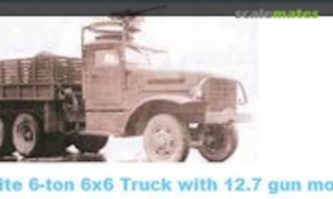 1:35 White 6-ton 6x6 Truck with 12.7 gun mount (P.S.P. 35046) 35046