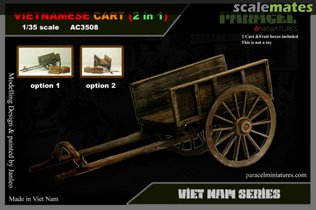 Boxart Vietnamese Cart (2 in 1) AC3508 Paracel Miniatures Boxart Vietnamese Cart (2 in 1) AC3508 Paracel Miniatures