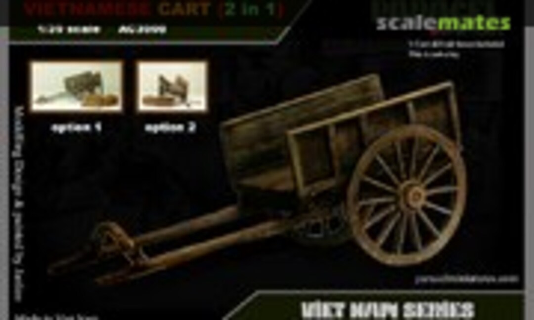 1:35 Vietnamese Cart (2 in 1) (Paracel Miniatures AC3508) AC3508