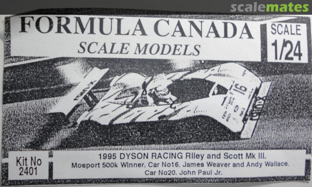 Boxart 1995 Dyson Racing Riley & Scott 2401 Formula Canada