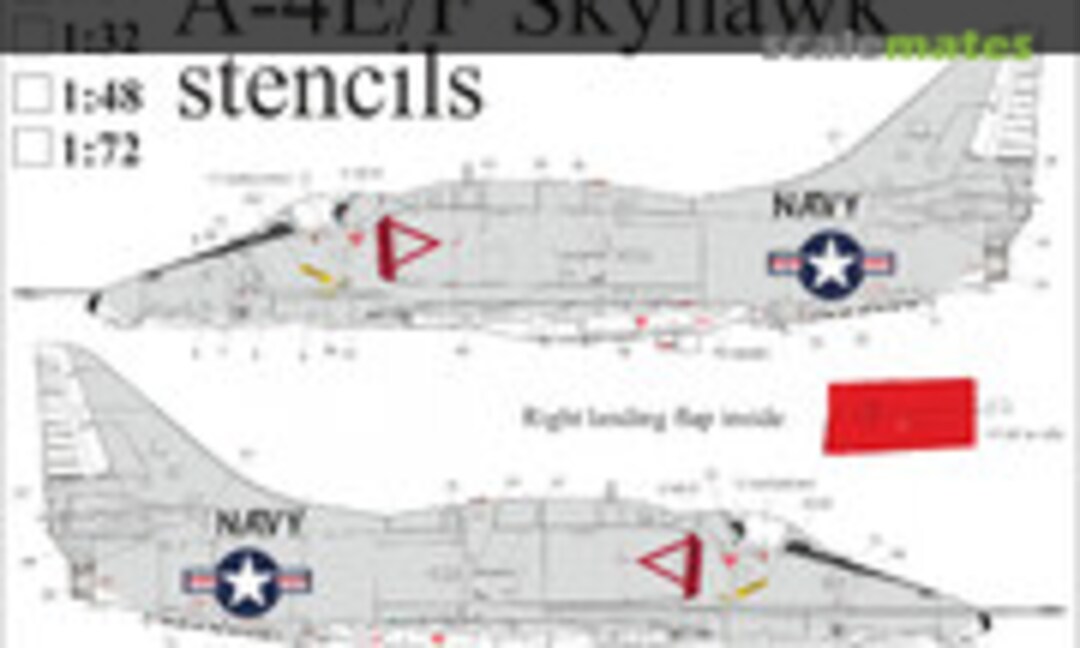 1:32 A-4E/F Skyhawk stencils (UpRise Decal UR32176) UR32176