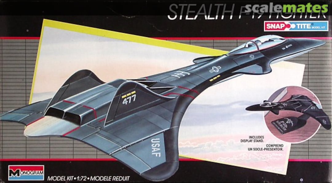 Boxart Stealth F-19 Fighter 1128 Monogram Boxart Stealth F-19 Fighter 1128 Monogram