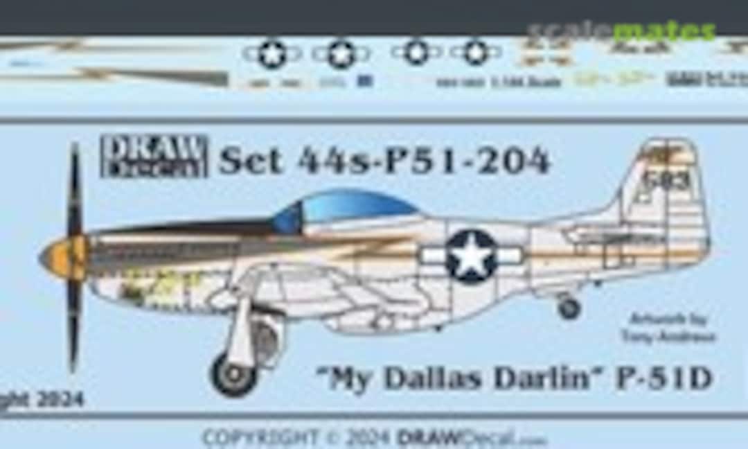 1:144 “My Dallas Darlin” P-51D (Draw Decal 44-P51-204) 44-P51-204