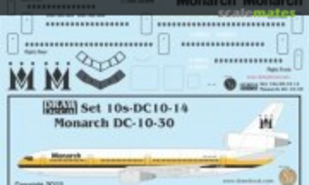 1:100 Monarch DC-10-30 (Draw Decal 10-DC10-14) 10-DC10-14