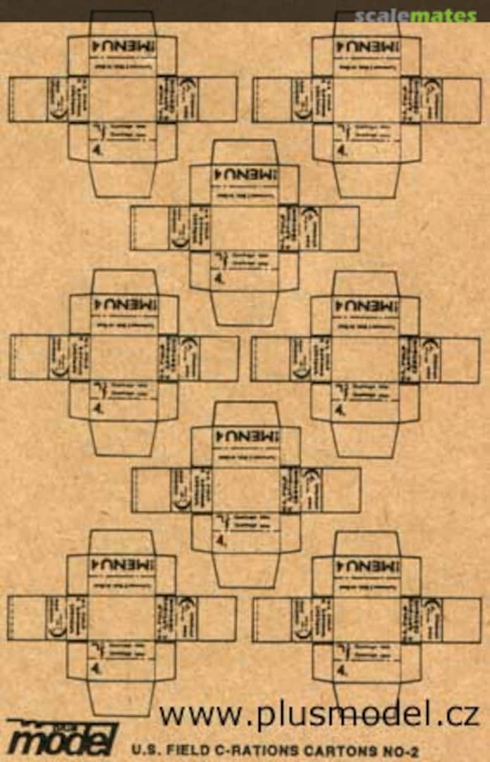Boxart U.S. Combat Rations Cartons No. 3 010 PlusModel