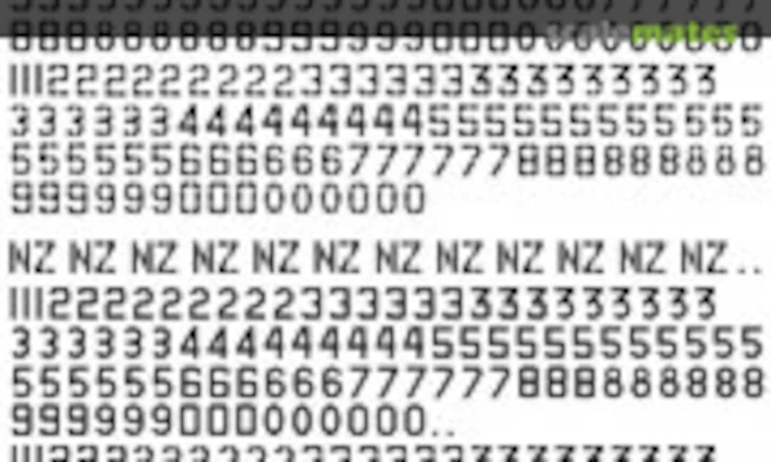 1:24 RNZAF 8in Serials Late WWII to 1953 (Oldmodels Decals OMD1523) OMD1523