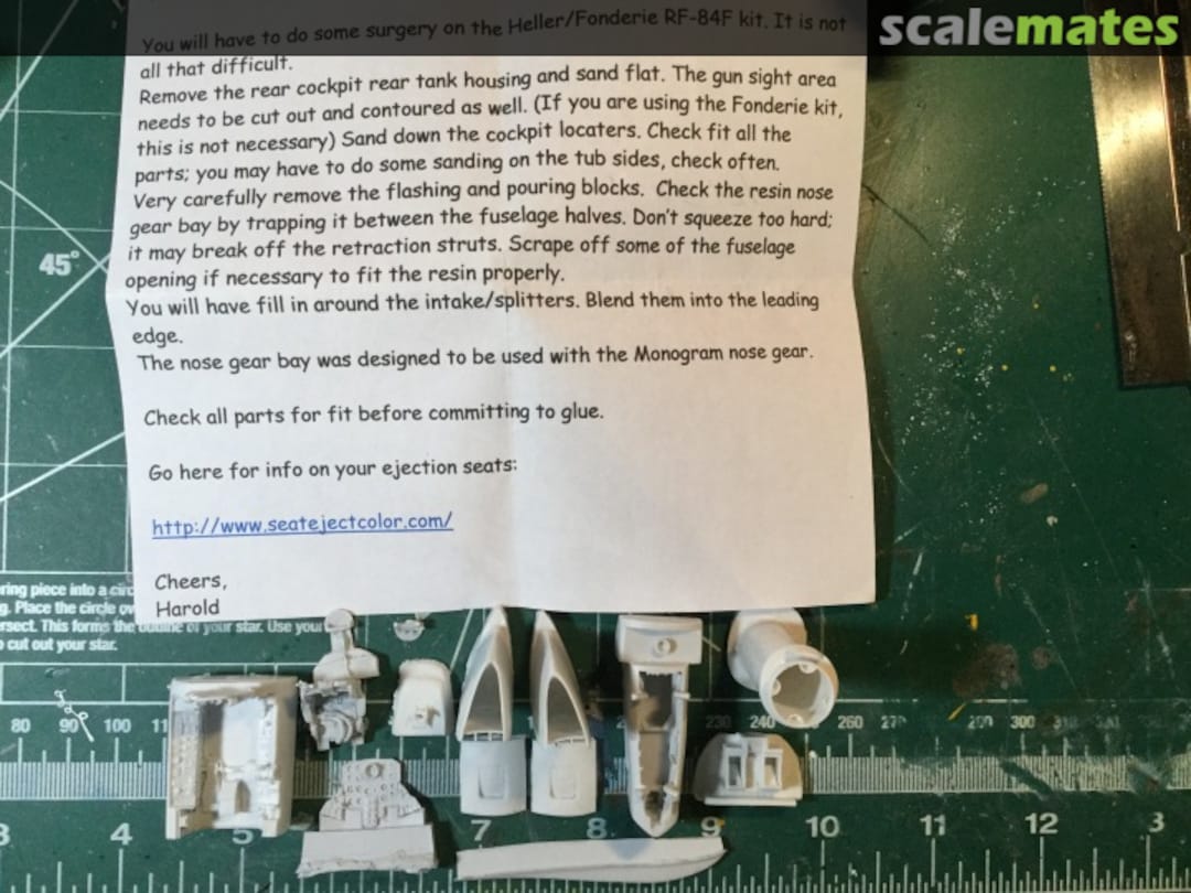 Boxart RF-84F detail set 48007 AMS Resin Boxart RF-84F detail set 48007 AMS Resin