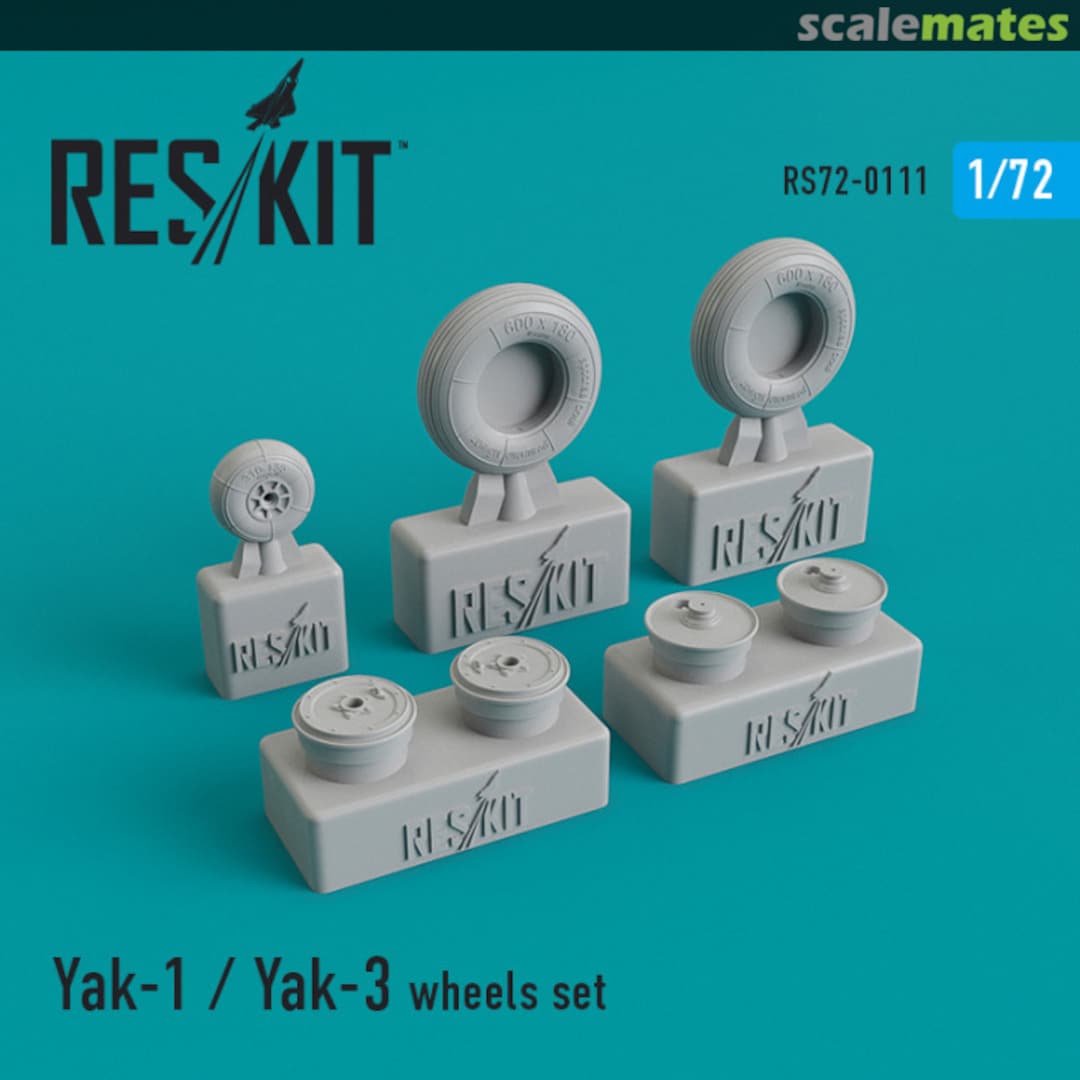 Boxart Yak-1/Yak-3 Wheels Set RS72-0111 ResKit Boxart Yak-1/Yak-3 Wheels Set RS72-0111 ResKit