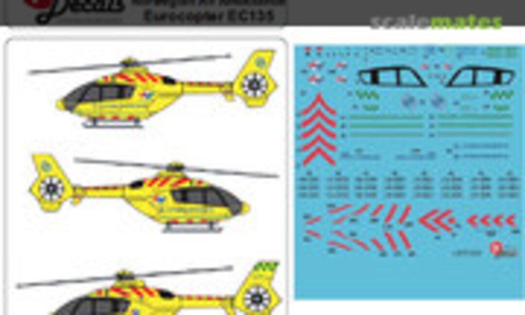 1:72 Luftambulansen Eurocopter EC135 (Lima November Decals LN72-532) LN72-532