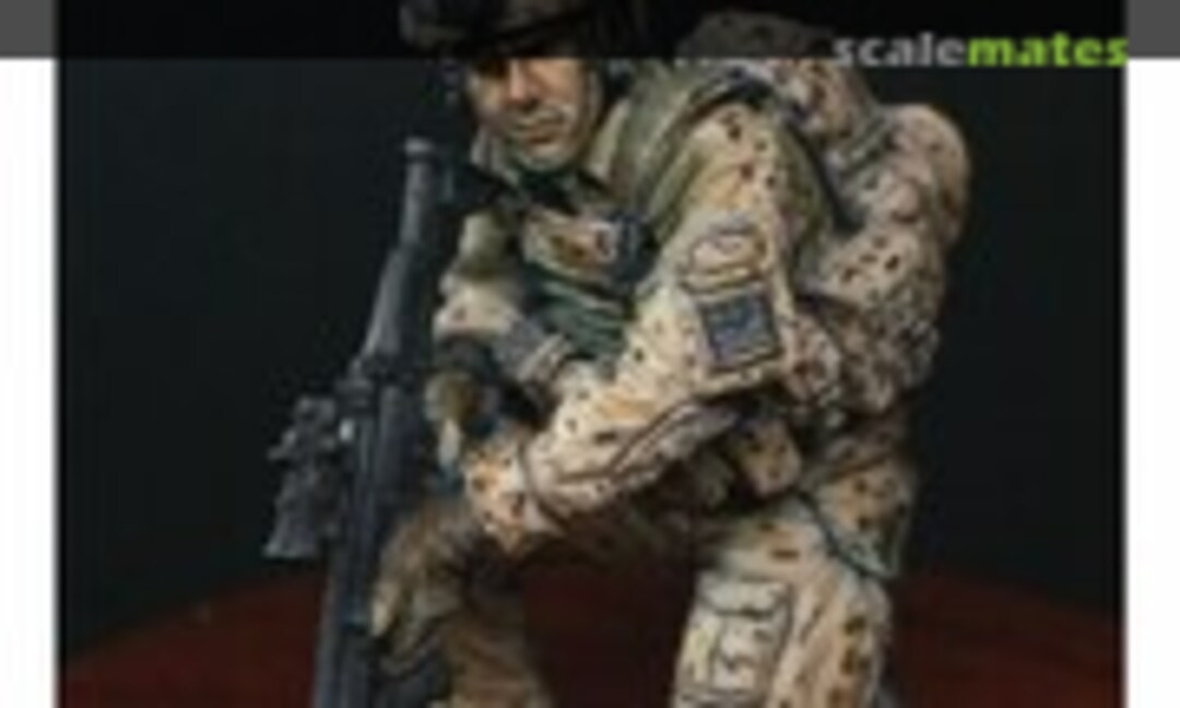 1:35 Modern U.S. Soldier Squatting Status (Qing Yi Miniatures QY35011) QY35011