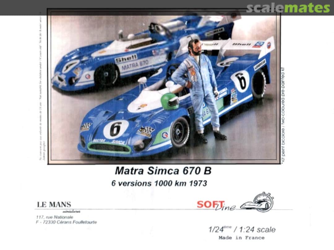 Boxart Matra MS670B 124037 Le Mans Miniatures Boxart Matra MS670B 124037 Le Mans Miniatures