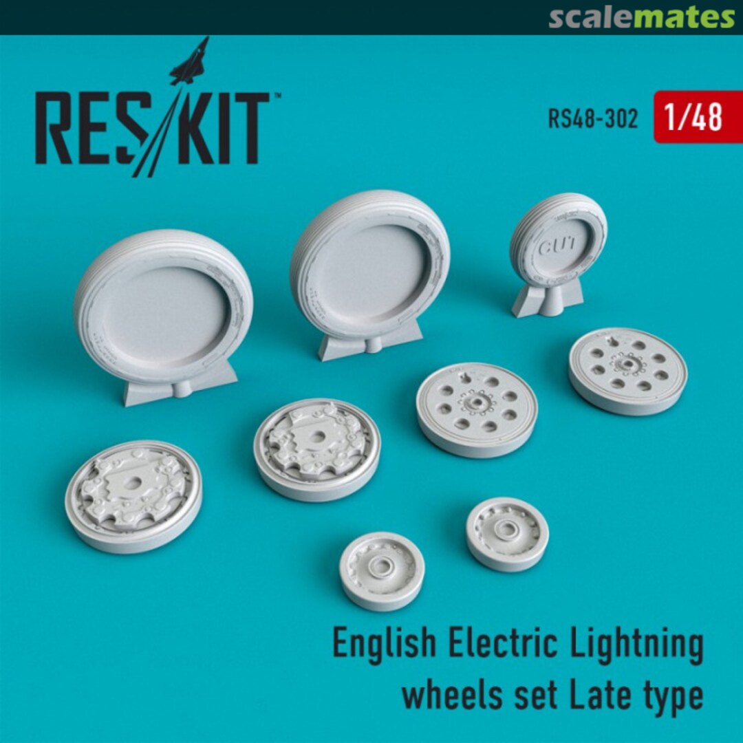 Boxart English Electric Lightning - wheels set (late) RS48-0302 ResKit Boxart English Electric Lightning - wheels set (late) RS48-0302 ResKit
