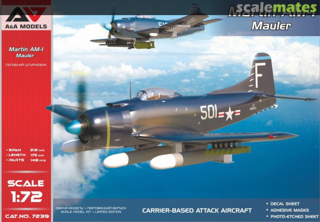 Boxart Martin AM-1 Mauler 7239 A&A Models Boxart Martin AM-1 Mauler 7239 A&A Models