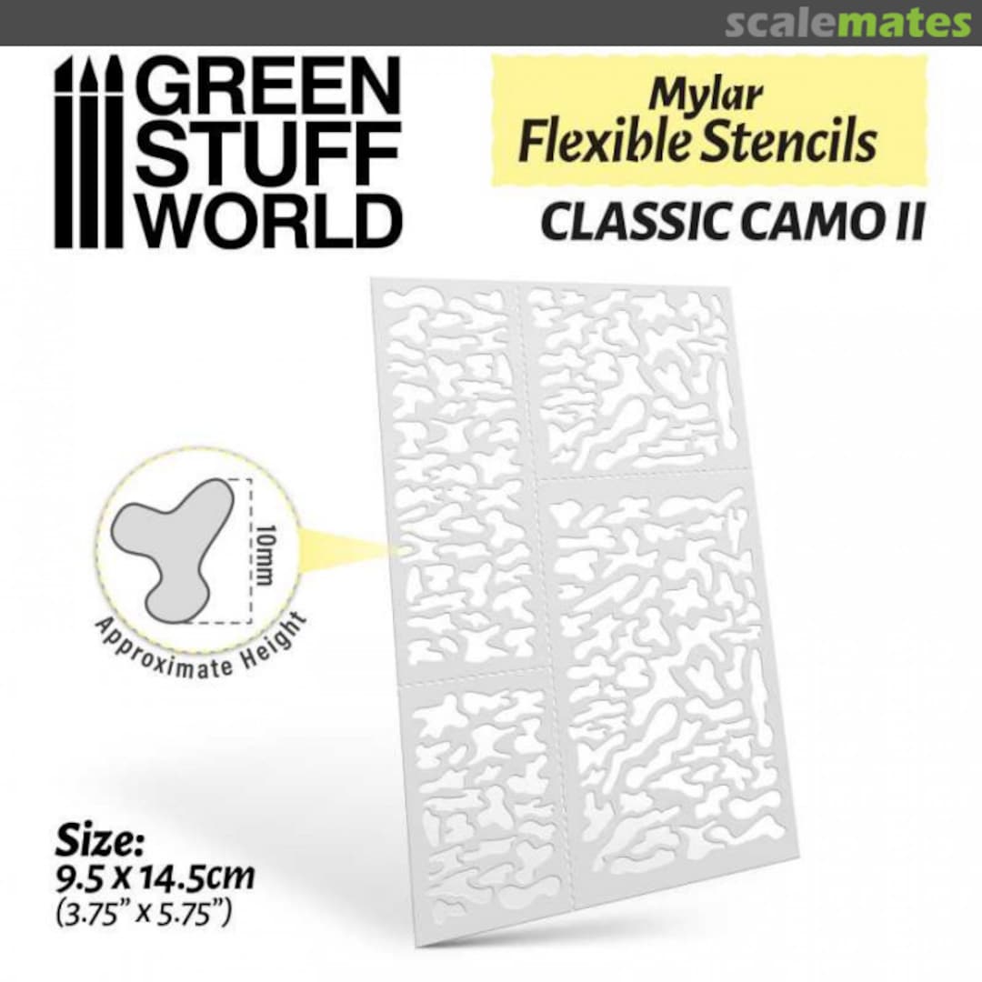 Boxart Flexible Stencils - Classic Camo 2 8435646510439ES Green Stuff World Boxart Flexible Stencils - Classic Camo 2 8435646510439ES Green Stuff World