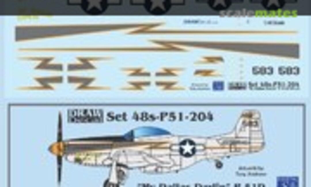 1:48 “My Dallas Darlin” P-51D (Draw Decal 48-P51-204) 48-P51-204