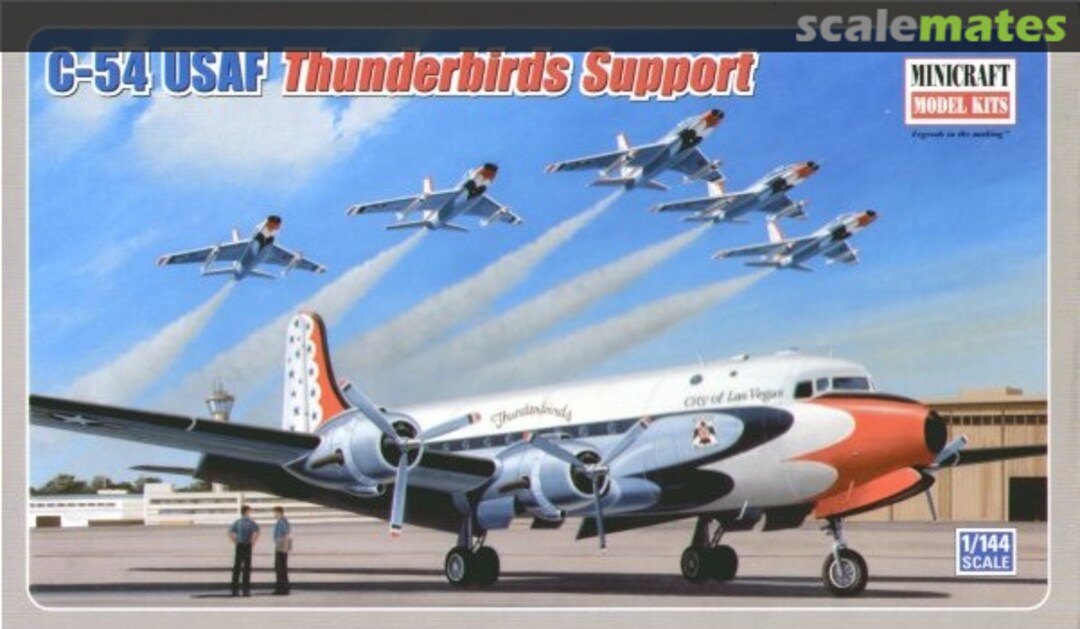 Boxart C-54 USAF Thunderbirds Support 14568 Minicraft Model Kits