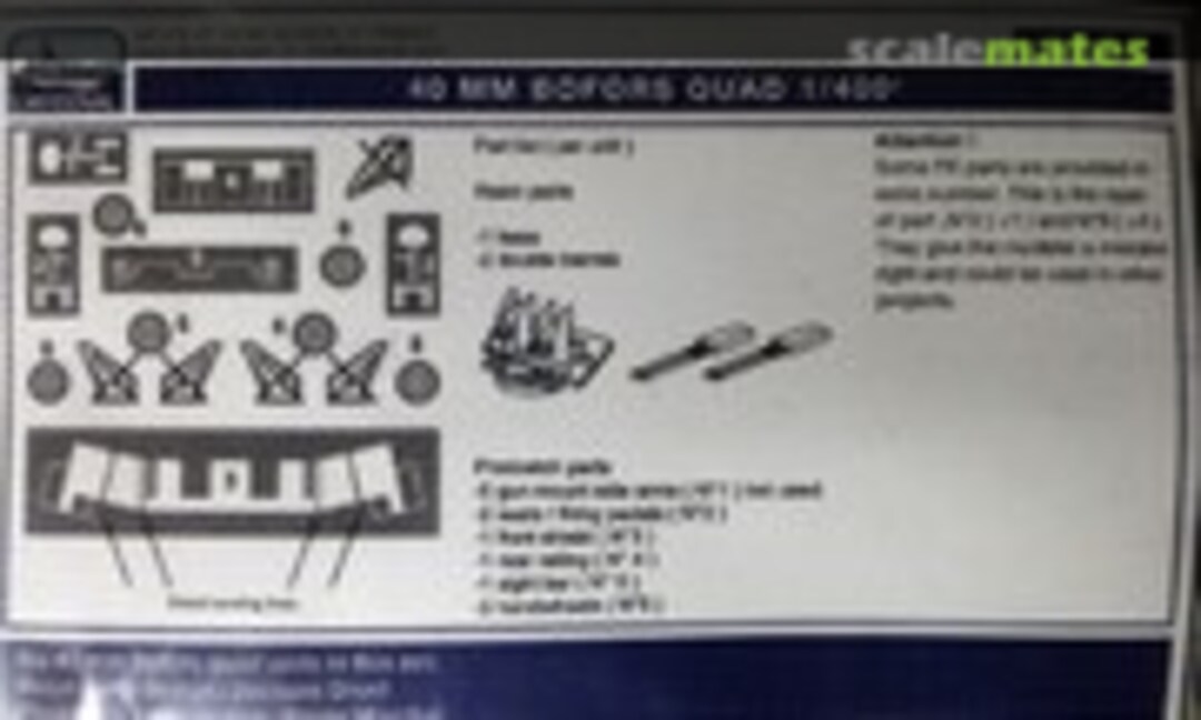 1:400 40 mm Bofors Quad (L'Arsenal AC 400 21) AC 400 21