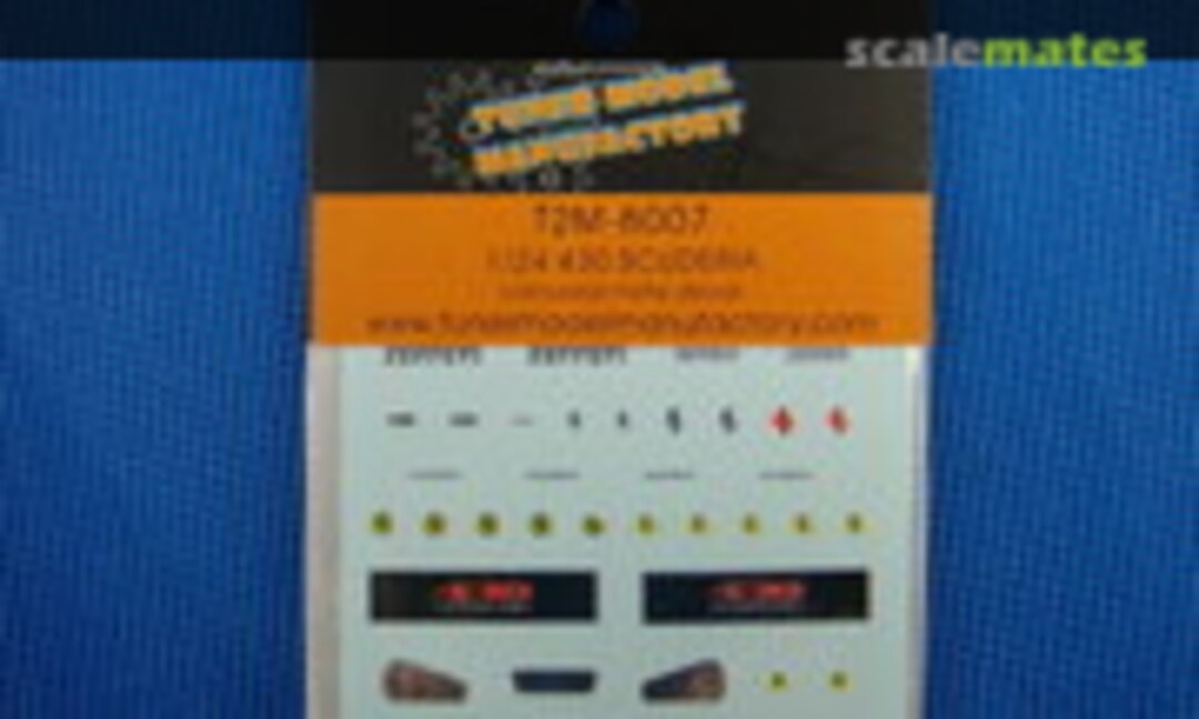 1:24 Ferrari F430S Scuderia Coloured Metal Decals (Tuner Model Manufactory T2M-8007) T2M-8007