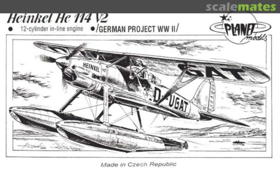 Boxart Heinkel He114 V2 PLT036 Planet Models Boxart Heinkel He114 V2 PLT036 Planet Models