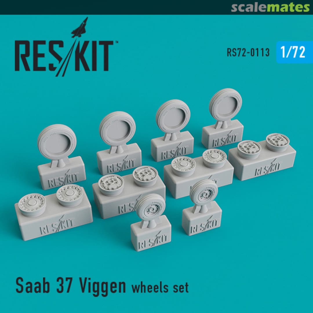 Boxart Saab 37 Viggen Wheels Set RS72-0113 ResKit Boxart Saab 37 Viggen Wheels Set RS72-0113 ResKit