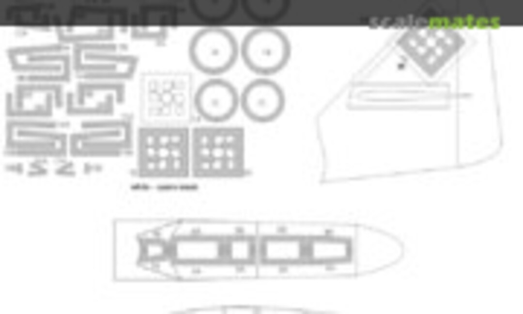 1:32 Me 262B-1/U-1 BASIC kabuki masks (New Ware NWAM0094) NWAM0094