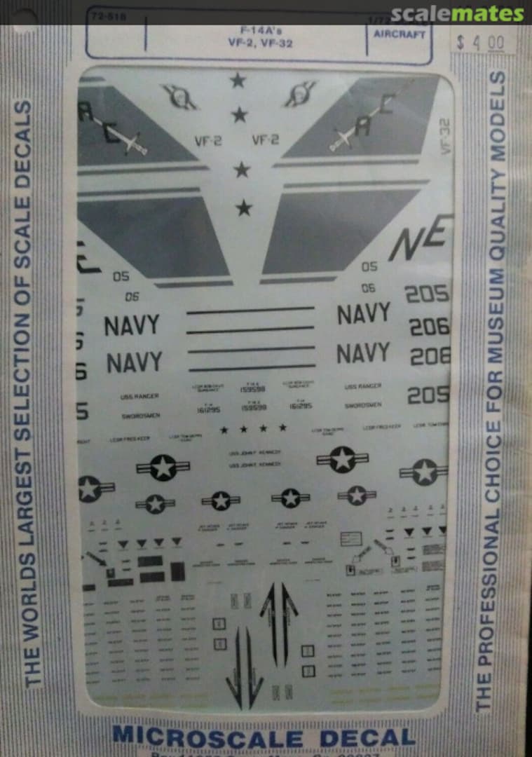 Boxart F-14A's 72-518 Microscale Boxart F-14A's 72-518 Microscale