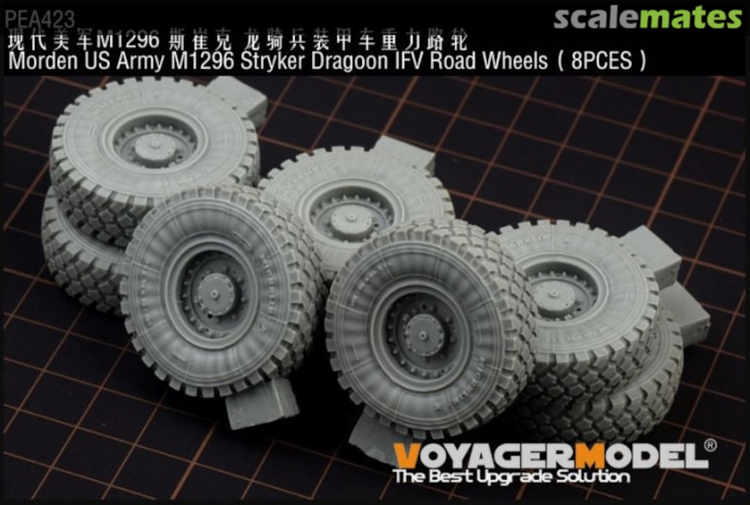 Boxart Modern US Army M1296 Stryker Dragoon IFV Road Wheels PEA423 Voyager Model Boxart Modern US Army M1296 Stryker Dragoon IFV Road Wheels PEA423 Voyager Model