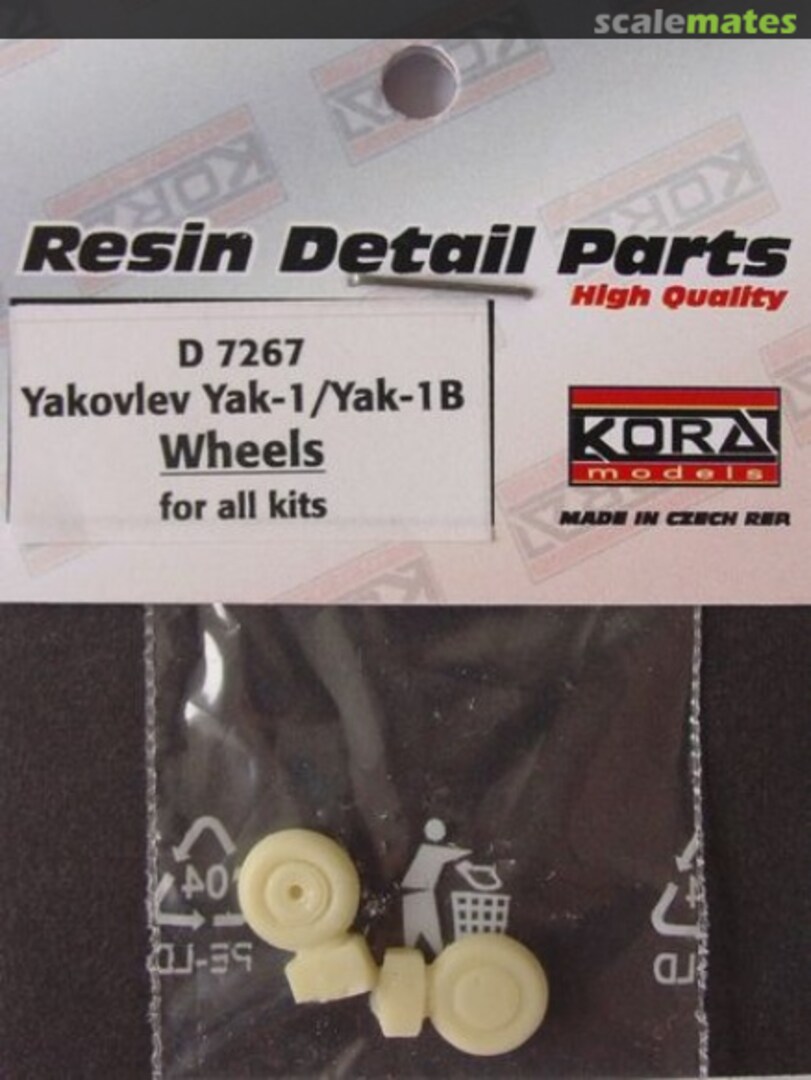 Boxart Yakovlev Yak-1 / Yak-1B wheels D7267 Kora Models