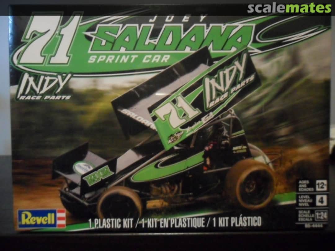 Boxart 71 JOEY SALDANA SPRINT CAR 85 4444 Revell Boxart 71 JOEY SALDANA SPRINT CAR 85 4444 Revell