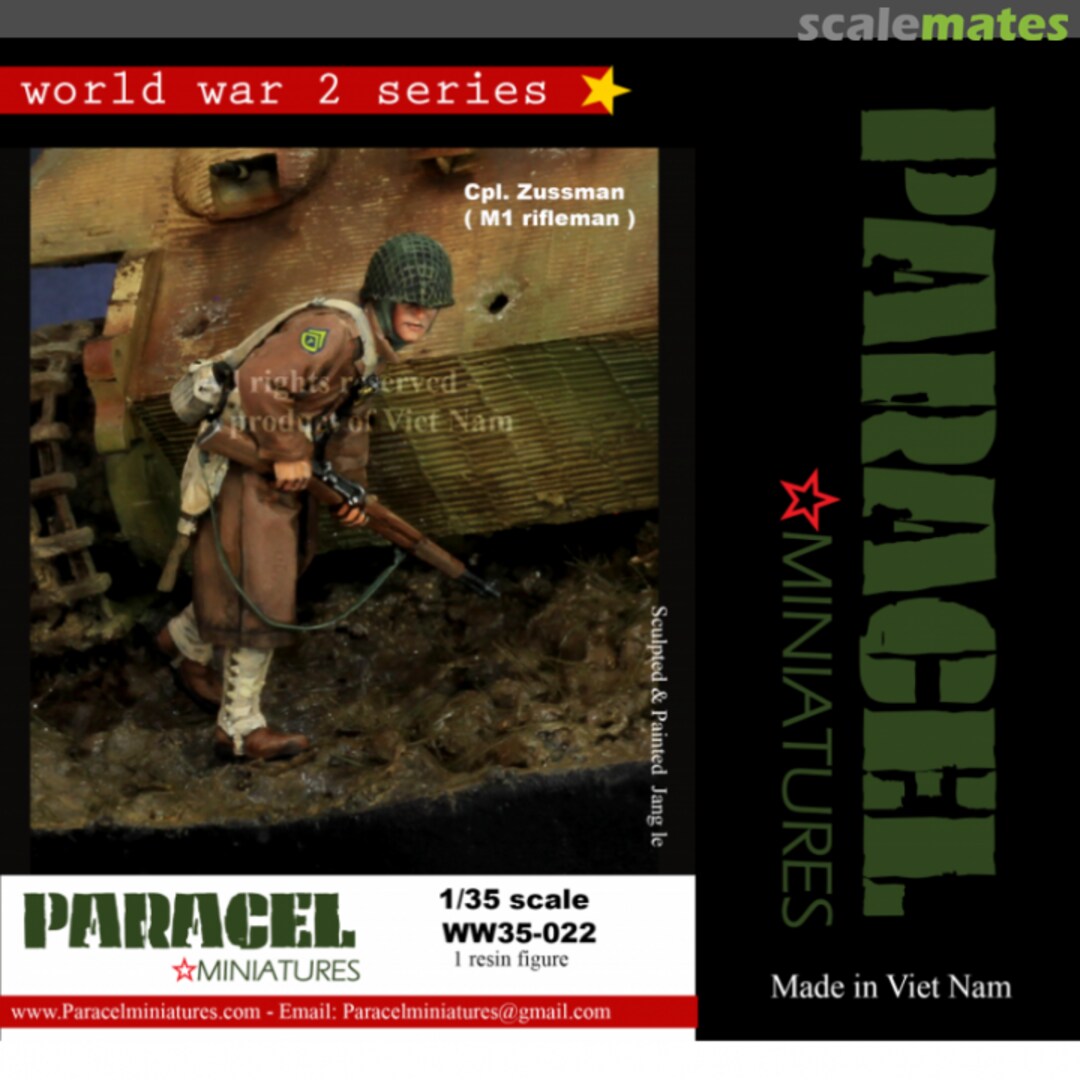 Boxart US G.I. (Cpl. Zussman) WW35-022 Paracel Miniatures Boxart US G.I. (Cpl. Zussman) WW35-022 Paracel Miniatures