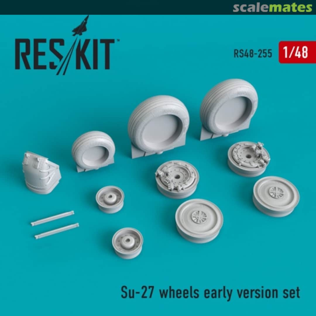 Boxart Su-27 wheels early RS48-0255 ResKit Boxart Su-27 wheels early RS48-0255 ResKit