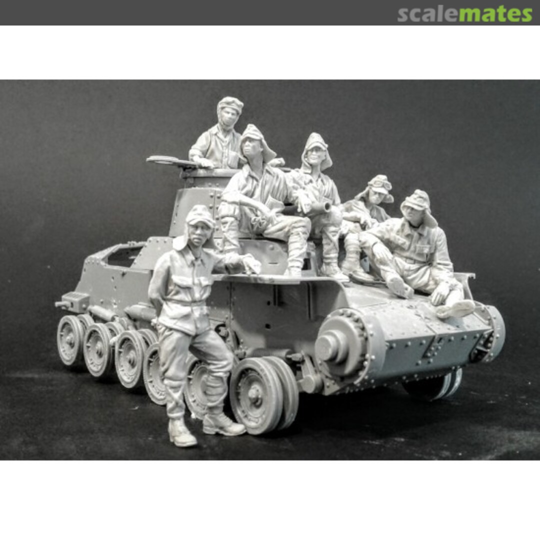 Boxart Japanese Tank Crew and Infantry at Rest (6 figures) 35058 AC Models Boxart Japanese Tank Crew and Infantry at Rest (6 figures) 35058 AC Models