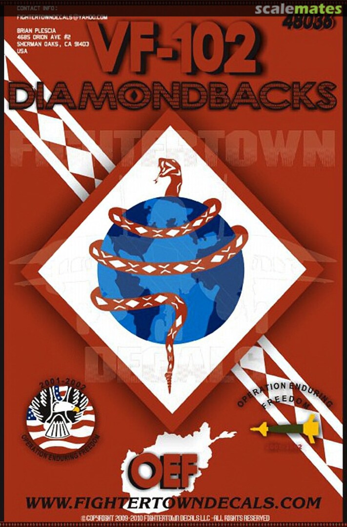 Boxart VF-102 Diamondbacks 48036 Fightertown Decals Boxart VF-102 Diamondbacks 48036 Fightertown Decals