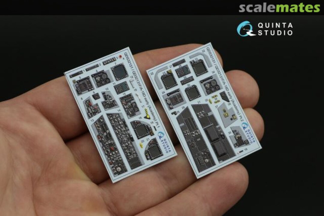 Contents F/A-18D Early interior 3D decals (small version) QDS-32131 Quinta Studio Contents F/A-18D Early interior 3D decals (small version) QDS-32131 Quinta Studio