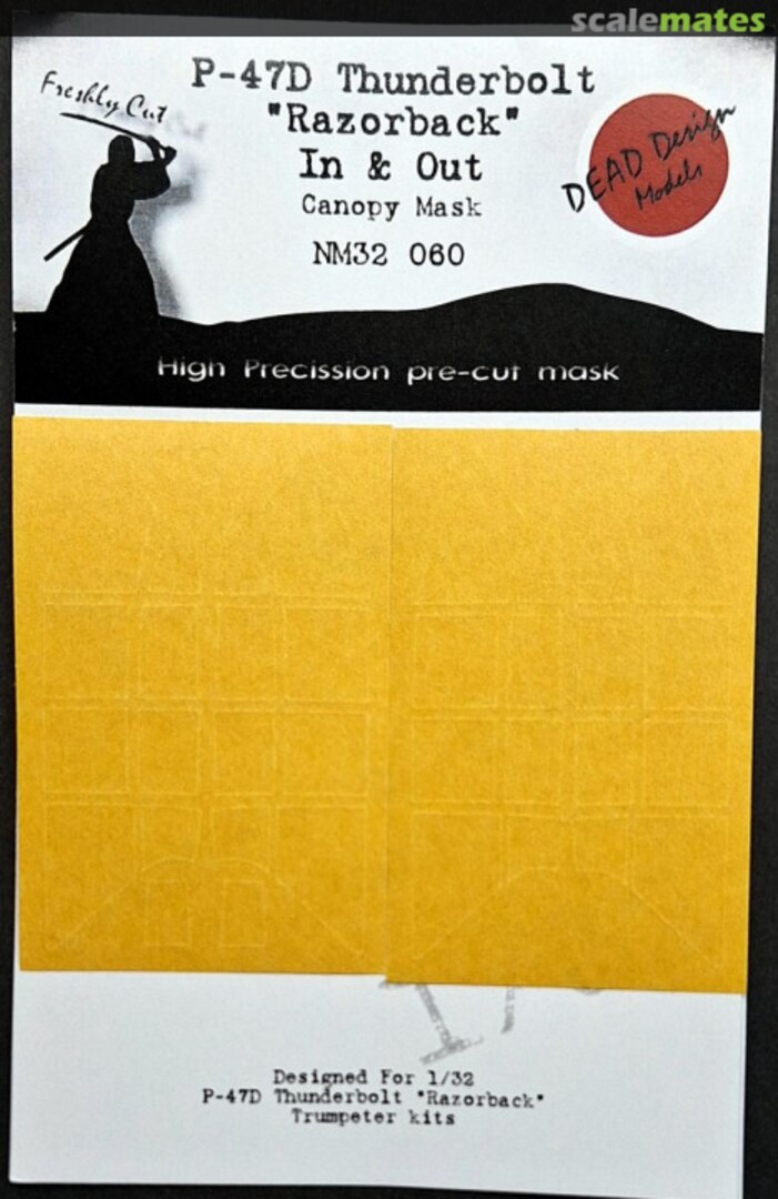 Boxart P-47D Thunderbolt 'Razorback' Canopy Mask In And Out NM32060 DEAD Design Models Boxart P-47D Thunderbolt 'Razorback' Canopy Mask In And Out NM32060 DEAD Design Models