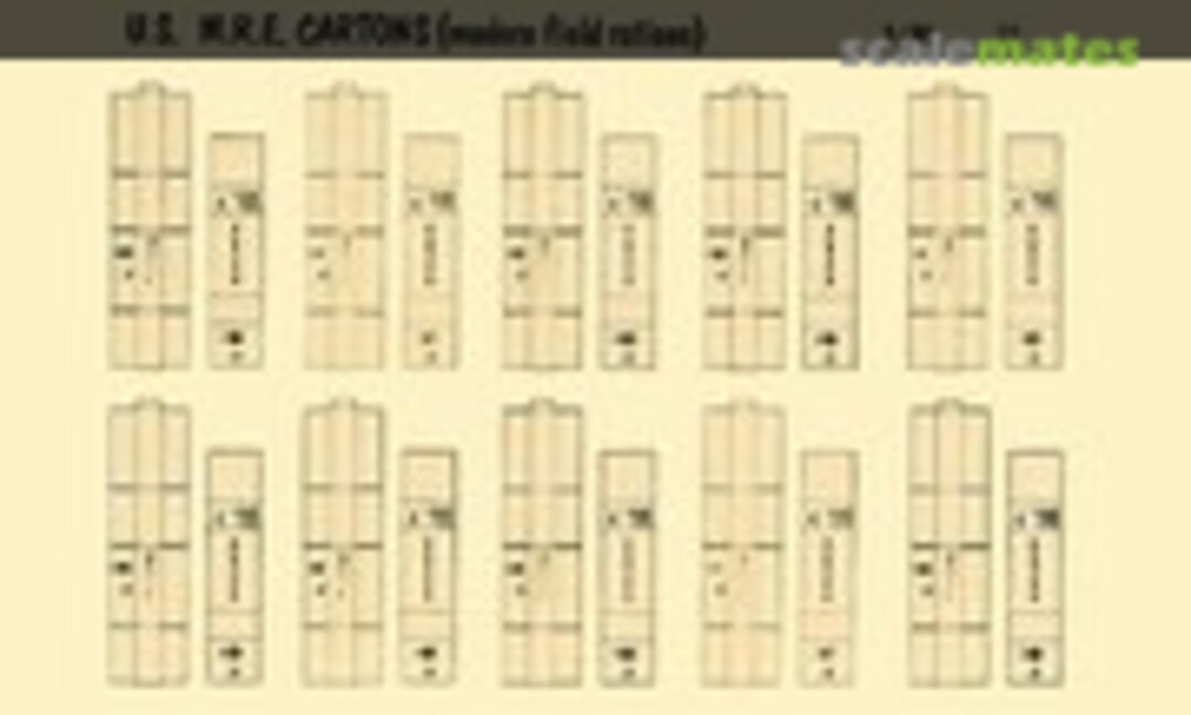 1:35 Modern US Army MRE’s (Verlinden Productions 22) 22