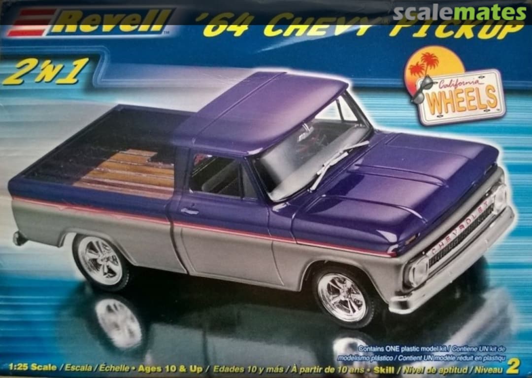 Boxart '64 Chevy Pickup 2 'n 1 85-2184 Revell Boxart '64 Chevy Pickup 2 'n 1 85-2184 Revell