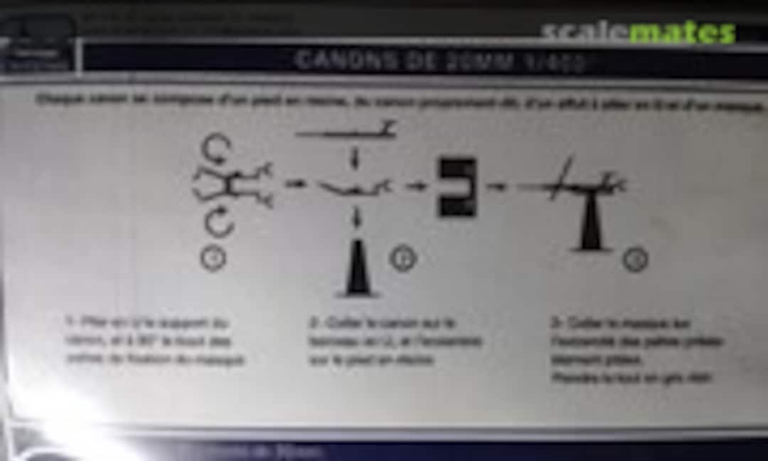 1:400 20mm Oerlikon gun (L'Arsenal AC 400 03) AC 400 03