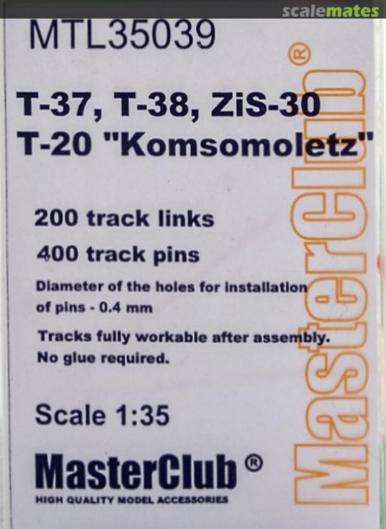 Boxart Tracks for T-37, T-38, T-20 Komsomolets MTL35039 MasterClub