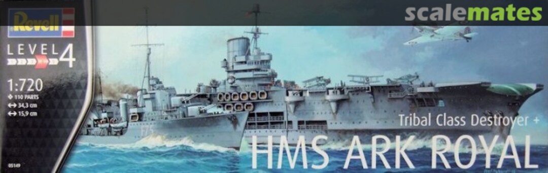 Boxart Tribal Class Destroyer + HMS Ark Royal 05149 Revell
