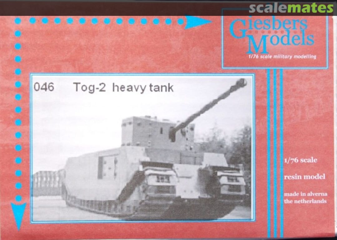 Boxart Tog-2 Heavy tank 046 Giesbers Models Boxart Tog-2 Heavy tank 046 Giesbers Models