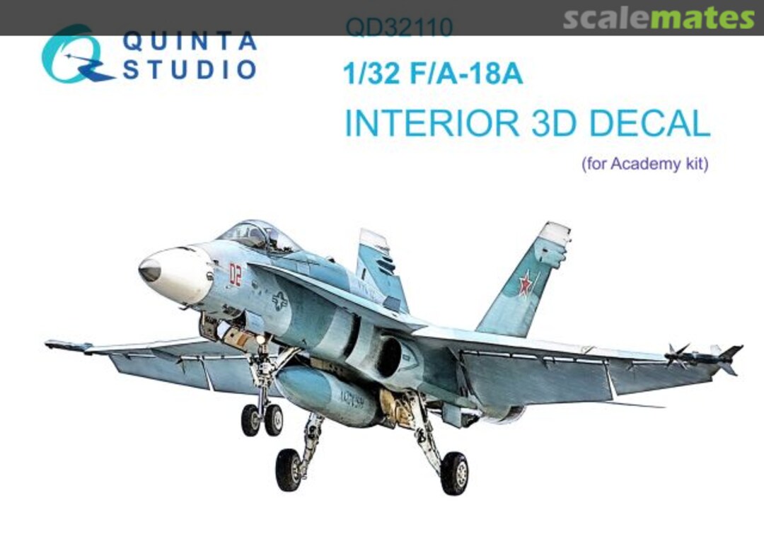Boxart F/A-18A interior 3D decals QD32110 Quinta Studio Boxart F/A-18A interior 3D decals QD32110 Quinta Studio